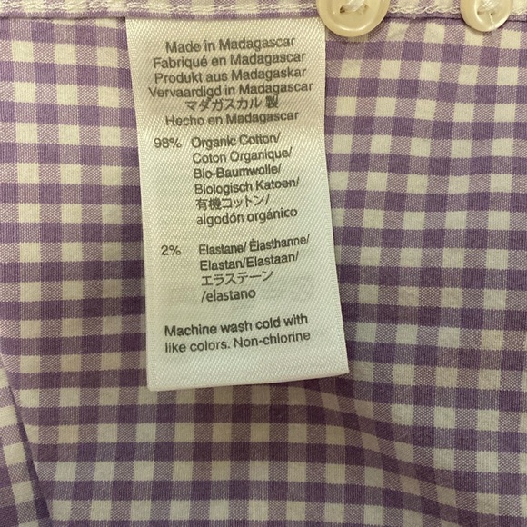 J. Crew Men’s Slim Fit Secret Wash Button-Down Shirt in Purple Check - Picture 4 of 4
